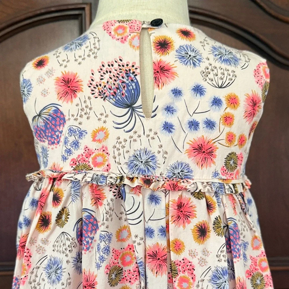 Tea Collection Floral Dress & Bloomers Set 18-24M Baby Girl Cotton EUC